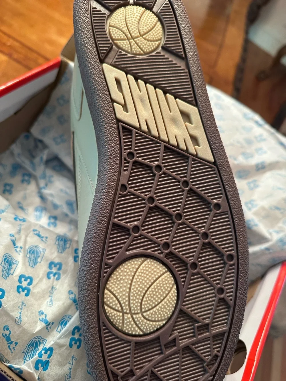 Patrick Ewing Rebound Low-Top Sneakers in Beige